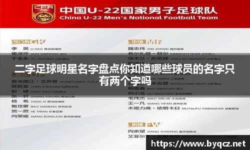 二字足球明星名字盘点你知道哪些球员的名字只有两个字吗
